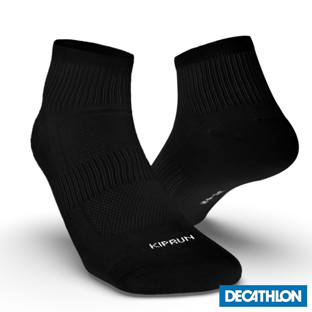 Ảnh Tất vớ chạy bộ run 100 cho người lớn đen gói 3 đôi DECATHLON kiprun mã 8296178 2
