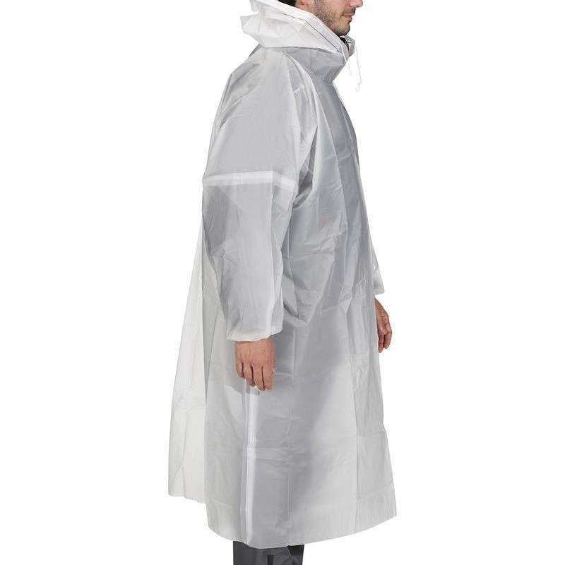 Ảnh Áo mưa chui đầu câu cá bỏ túi trắng DECATHLON caperlan mã 8300253 3