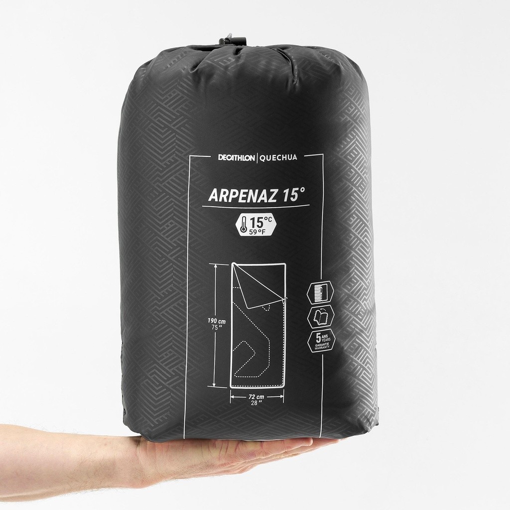 Ảnh Túi ngủ cắm trại đa dụng arpenaz 15° DECATHLON quechua mã 8737673 3