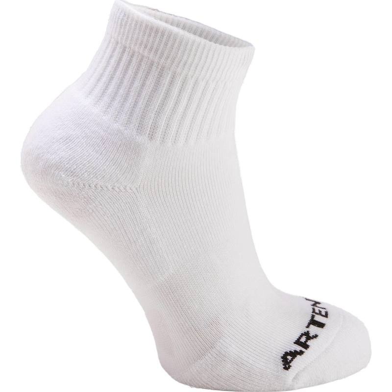 Ảnh Tất vớ thể thao cổ vừa rs 100 cho trẻ em trắng gói 3 đôi DECATHLON artengo mã 8488908 3