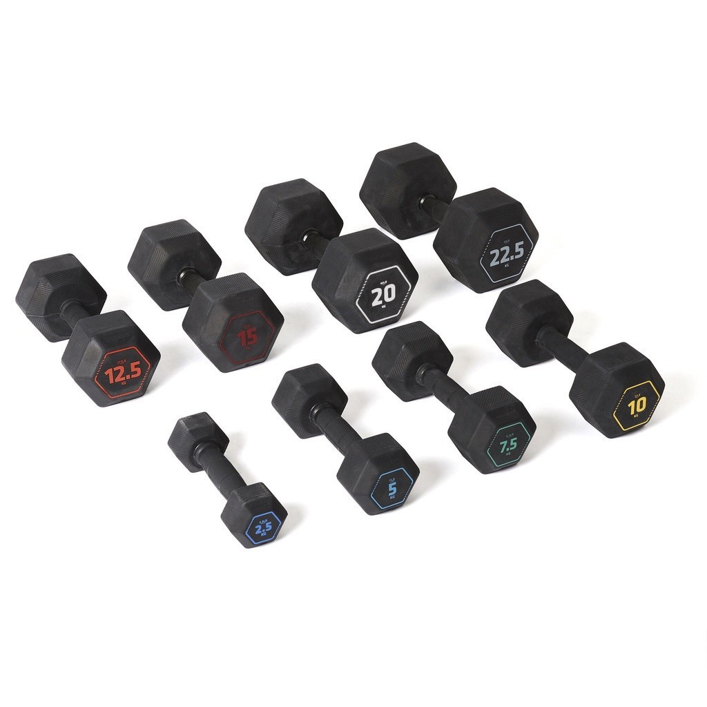 Ảnh Tạ lục giác 2,5 kg đen DECATHLON corength mã 8603280 3
