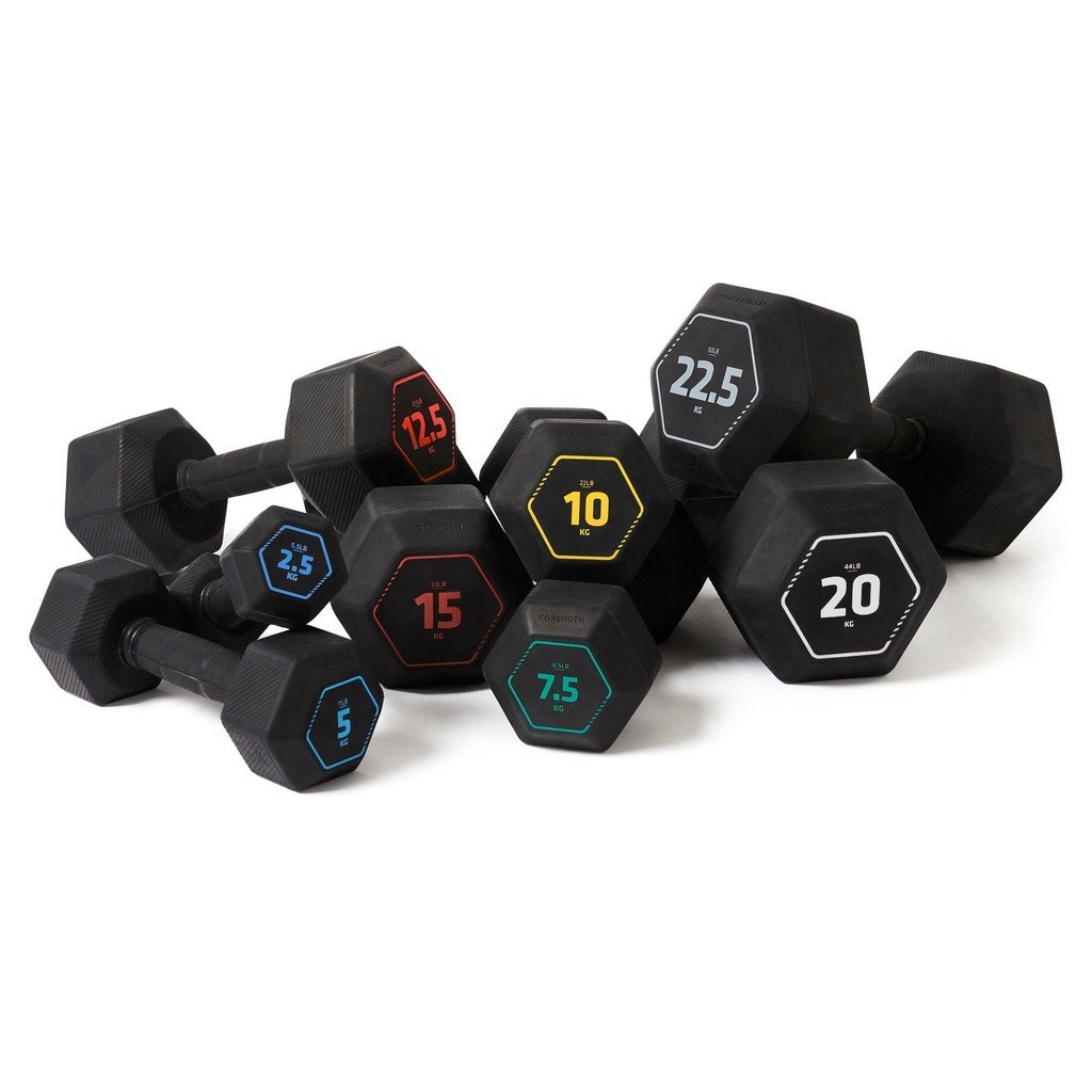 Ảnh Tạ lục giác 2,5 kg đen DECATHLON corength mã 8603280 4