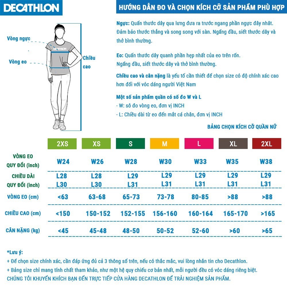 Ảnh Quần legging tập fitness cotton 100 cho nữ Đen DECATHLON DOMYOS mã 8511784 3