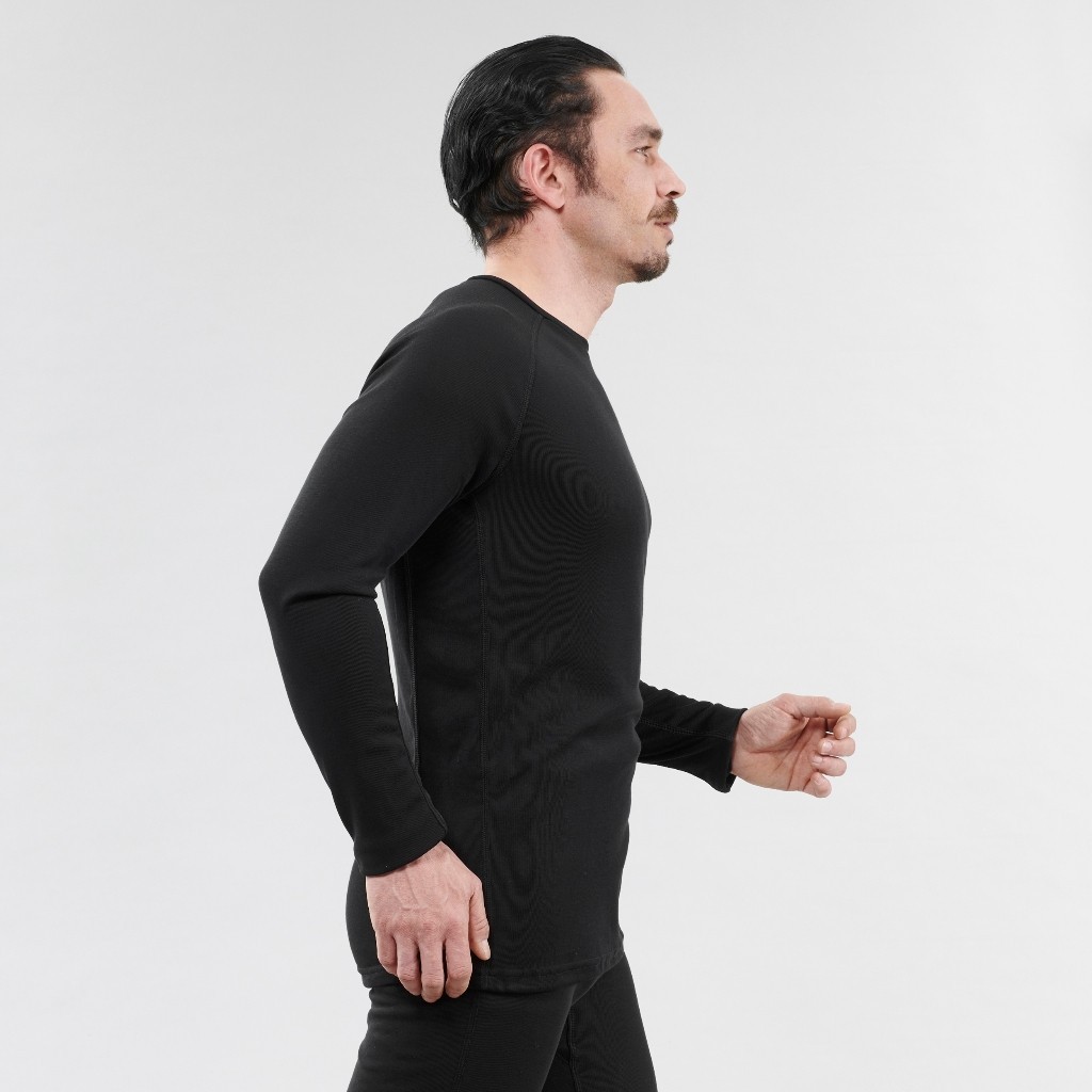 Ảnh Áo giữ ấm giữ nhiệt mùa đông cơ bản cho nam đen DECATHLON wedze mã 8510029 3
