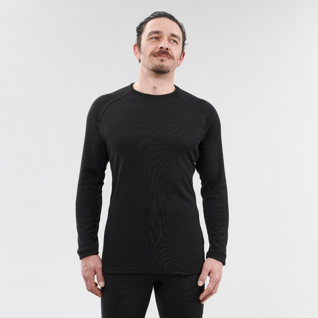 Ảnh Áo giữ ấm giữ nhiệt mùa đông cơ bản cho nam đen DECATHLON wedze mã 8510029 1