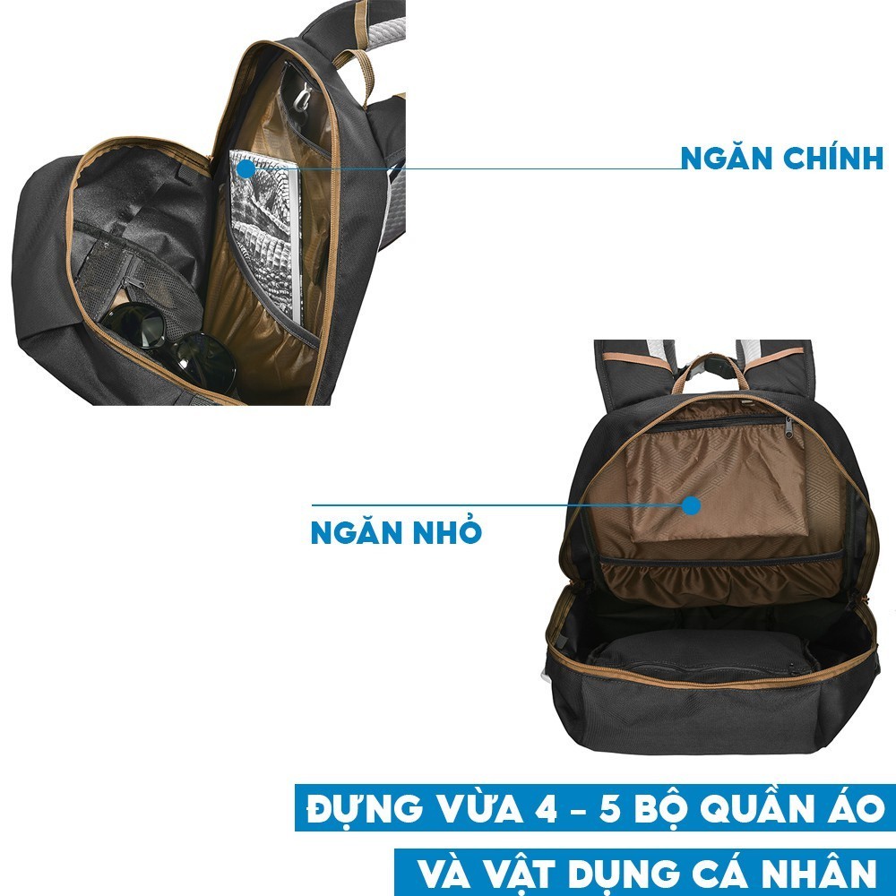 Ảnh Balo thể thao leo núi, dã ngoại quechua nh100 30 lít đen 4