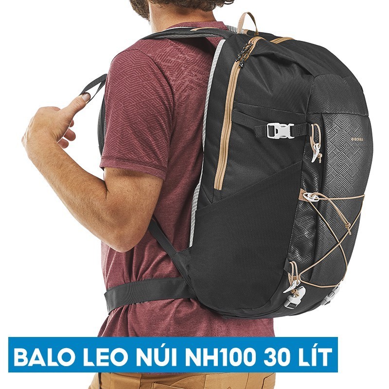 Ảnh Balo thể thao leo núi, dã ngoại quechua nh100 30 lít đen 1