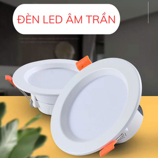 Đèn Led Âm Trần Không Viền , Đèn Downlight DOB công suất 5W, 9W, 12W Led Âm Trần 3 Màu Ánh Sáng