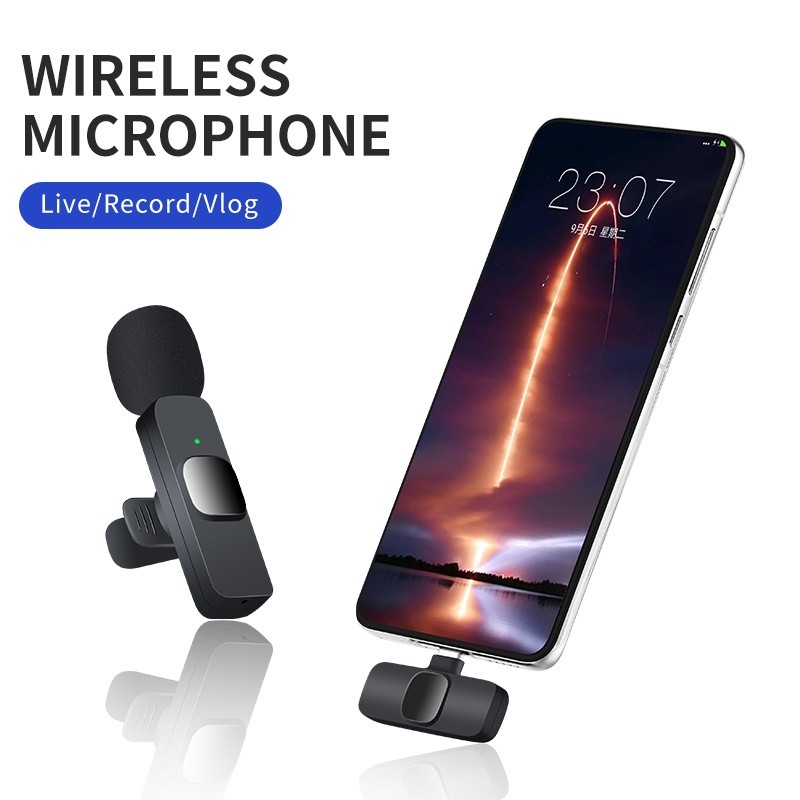 Micro Thu Âm Không Dây Cài Áo K9 Dùng Cho Ip Khử Tiếng Ồn, Lọc Âm Chuyên Dùng Giảng Dạy, Quay Video Cao Cấp
