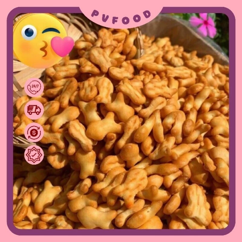 Bánh Quy Cá Vị Bơ Sữa – Giòn Tan Ngậy Béo, Ăn Là Ghiền | Ăn Vặt PV FOOD