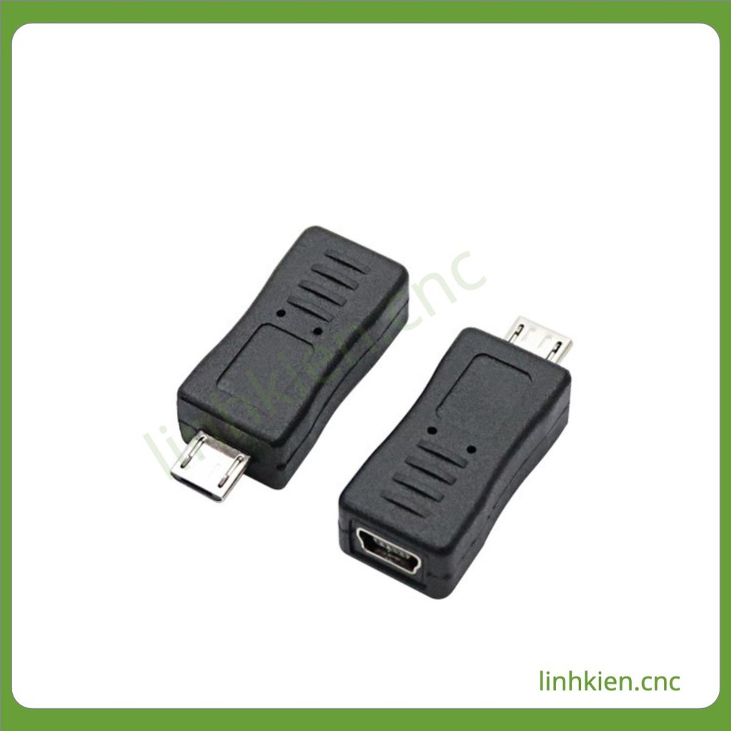 Đầu giắc chuyển đổi Mini USB cái sang Micro USB đực nối thẳng, bẻ góc ...
