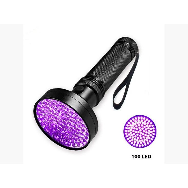 Đèn Pin Uv 100 Bóng Led Chuyên Dùng Sấy Keo Uv, Sấy Móng, Soi Tiền Giả Tiện Dụng Loại 18W