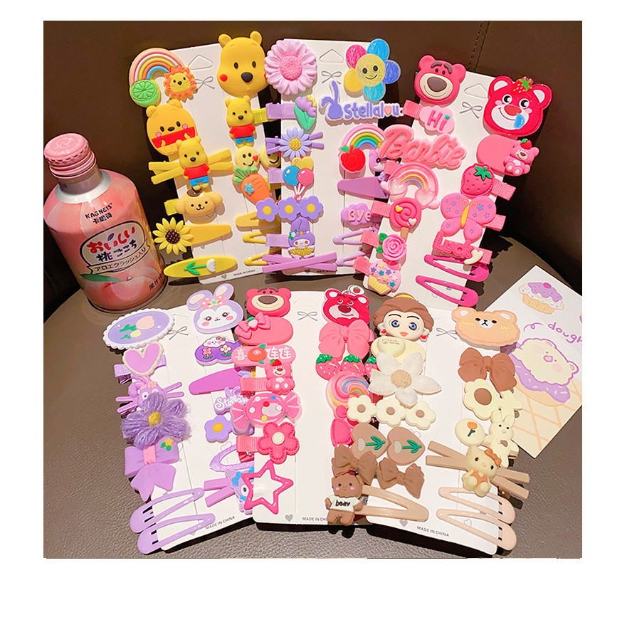 Set 14 Kẹp Tóc Dễ Thương Cho Bé Gái Siêu Xinh