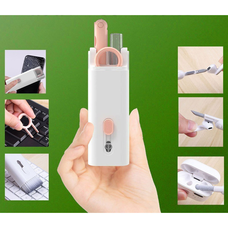 Bộ Dụng Cụ Vệ Sinh Bàn Phím Máy Tính 7 Trong 1 Tiện Lợi