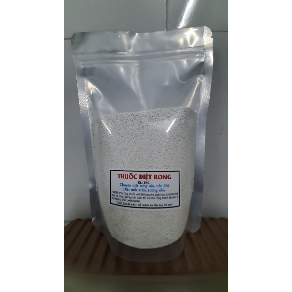 Bột Tẩy Diệt Rong Rêu Gói 500Gr Trên Nền Xi Măng, Nền Gạch, Diệt Mốc Trần, Tường Nhà