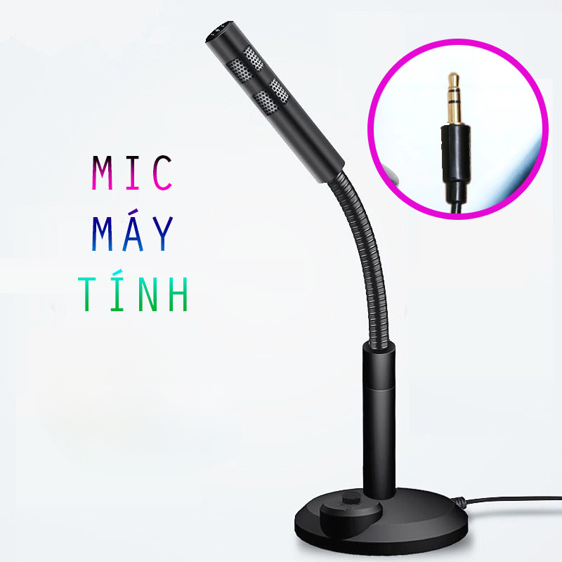 Microphone Máy Tính M-309 Jack 3.5 Ghi Âm Chuyên Nghiệp