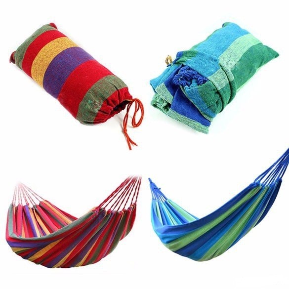 Võng Xếp Gọn Nhiều Màu Tiện Dụng Khi Đi Du Lịch Cắm Trại Bền Đẹp Kèm Dây Dù 2M