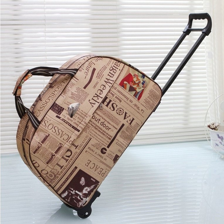 Túi Kéo Du Lịch Có Bánh Xe Cờ Mỹ Tiện Dụng 60Cm Thời Trang