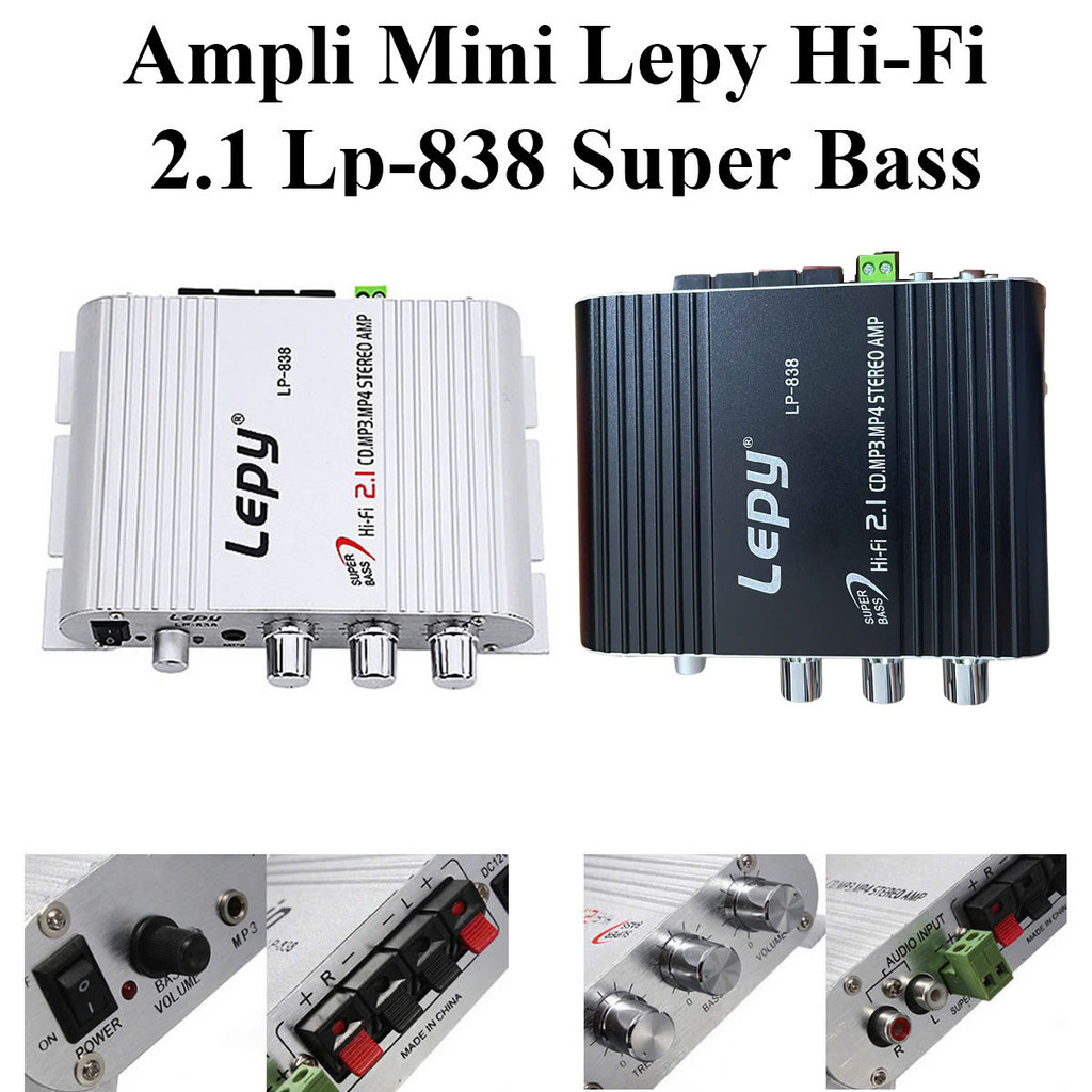 Ampli Mini Lepy Hi-Fi 2.1 Lp-838 Super Bass Cực Hay