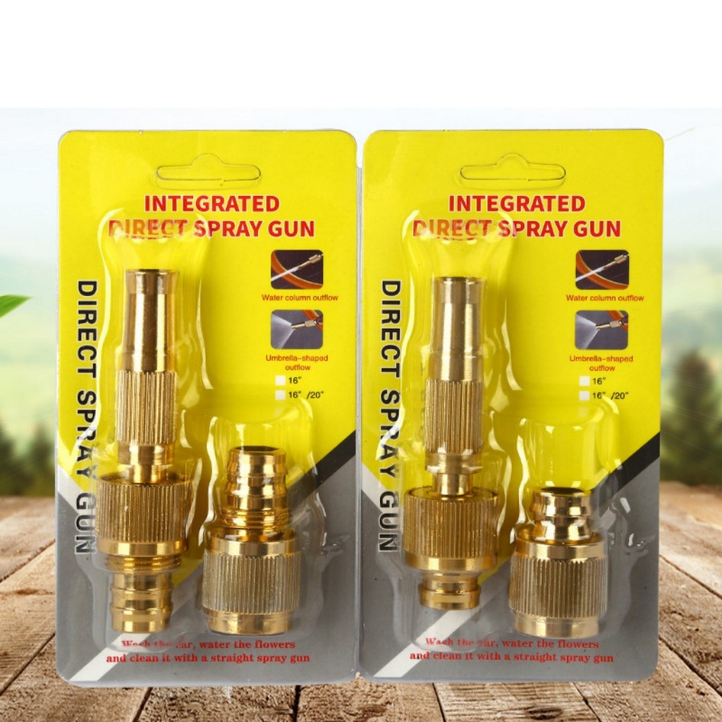 Bộ Đầu Vòi Xịt Tăng Áp Phun Nước Rửa Xe,tưới Cây