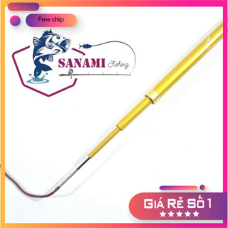 [KM] Cần Câu Đài Câu Tay Câu Đơn Câu Đài Vàng Ánh Kim 2H Tặng Kèm Ngọn Phụ CT37 [SF3]