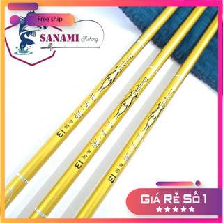 [KM] Cần Câu Đài Câu Tay Câu Đơn Câu Đài Vàng Ánh Kim 2H Tặng Kèm Ngọn Phụ CT37 [SF3]