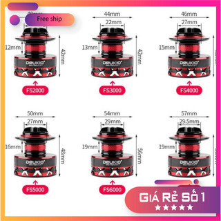 [KM] Máy Câu Cá Đứng kim khí Deukio FS 2000 Đến 7000 Chuyên Câu Lure [SF3]