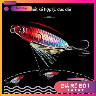 [KM] Mồi Câu Cá kim khí Jig Màu Mắt 3D tự tạo Laser MO48 [SF3]