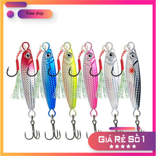 [KM] Mồi Câu Cá kim khí Jig Màu Mắt 3D tự tạo Laser MO48 [SF3]