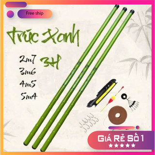 [KM] Combo Cần Câu Tay Trúc Xanh 3H Câu Sông Hồ,Suối.. BCC07 [SF3]