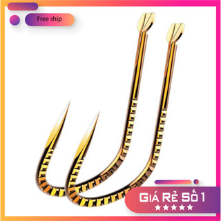 [KM] Lưỡi Câu Cá Nanh Sói Vẩy Rồng From To Săn Hàng vật liệu Thép Carbon LC18 [SF3]