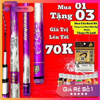 [KM] Cần Câu Đài Câu Tay Thần Long Bạch Hổ 6H 19i , 5H Bản Vàng, Bản Hồng  Tải Cá Khỏe CT22 [SF3]