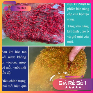 [KM] Bột Tơ Nhện Xứ sở nụ cười Thái Lan Siêu dính nối Mồi Câu bột tơ nhện trộn mồi link mồi,không mùi làm mồi vuốt câu v
