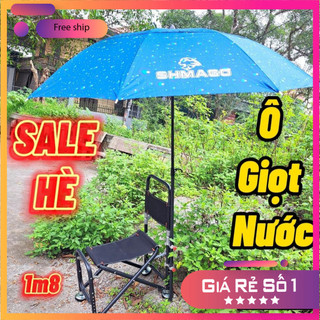 [KM] Ô Câu Cá Dù chống nắng kích tấc chính xác, màu xanh lá cây bạc hoặc giọt nước [SF3]