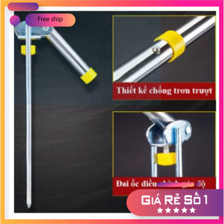 [KM] Chống Cần Câu Đài Câu Đơn Inox kiên trì Chắc Khoẻ  PK80 [SF3]