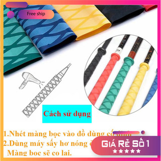 [KM] Màng Co Nhiệt Bọc cán cần câu,gậy Bi A, Vợt cầu lông Vâng X vân vẩy cá cao cấp PK69 [SF3]