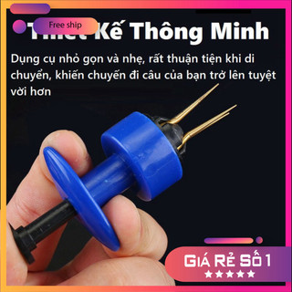 [KM] Dụng Cụ Câu Đài đazinăng Gắp Mồi Giun xây cất Nhựa ABS Tiện Lợi, sạch mát Tay PKK03 [SF3]