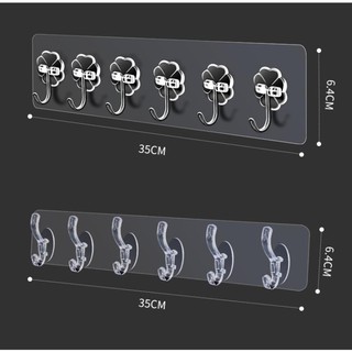 AMZO_THANH 6 MÓC DÁN TƯỜNG TRONG SUỐT SIÊU CHẮC CHẮN CHỊU LỰC CỰC TỐT