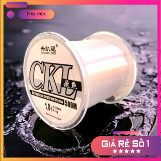[KM] Cước Câu Cá Japan CKL 500M cực kì Dẻo Dai,Độ Bền Cao Và Cắt Nước Tốt DCR2 [SF3]