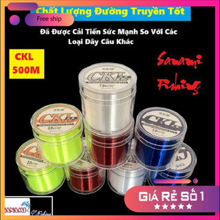 [KM] Cước Câu Cá Japan CKL 500M cực kì Dẻo Dai,Độ Bền Cao Và Cắt Nước Tốt DCR2 [SF3]