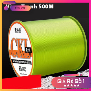 [KM] Cước Câu Cá Japan CKL 500M cực kì Dẻo Dai,Độ Bền Cao Và Cắt Nước Tốt DCR2 [SF3]
