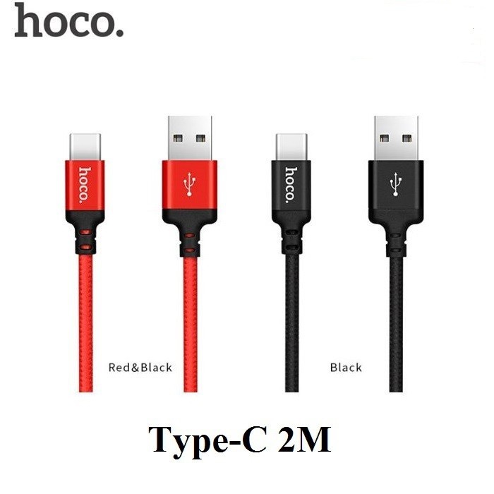 Cáp Sạc Hoco X14 3A Cổng Type-C Dây Dài 2M