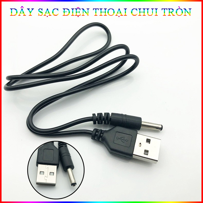 Dây Sạc Điện Thoại Chui Tròn Tiện Dụng Đa Năng Dây Dài 1M
