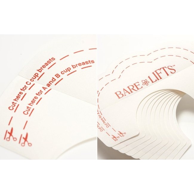 Hộp 10 Miếng Dán Nâng Ngực Trong Suốt Bare Lifts
