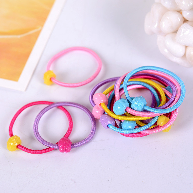 Bịch 50 Dây Thun Cột Tóc Band Cho Bé Nhiều Màu Sắc