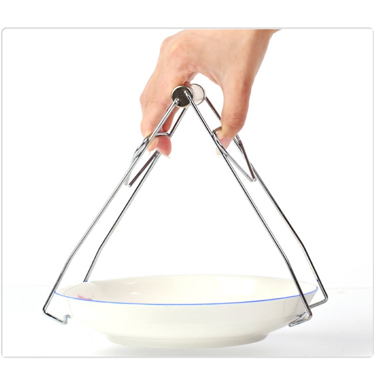 Kẹp Inox Gắp Bát, Đĩa, Đồ Hộp Nóng