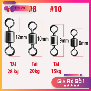 [ Mua 10 Tặng 1 ] Mà Ní Buộc Trục Câu Đài, Khóa Link Hình Số 8 Đủ Các Size Cao Cấp PK74