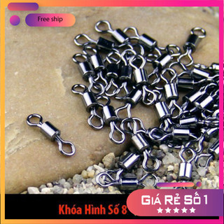 [ Mua 10 Tặng 1 ] Mà Ní Buộc Trục Câu Đài, Khóa Link Hình Số 8 Đủ Các Size Cao Cấp PK74