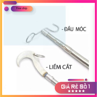 [KM] Sào Rút Inox Sào Phơi Đồ Inox [BH 3 Tháng] Cán Vợt Câu Cá Sào Chim Inox 304 [SF3]