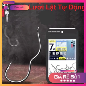 Lưỡi Câu Cá Tự Lật, Lưỡi Móc Lật tự nhiên Có Ngạnh Chống Cá Nuốt Lưỡi LC10 [SF3]